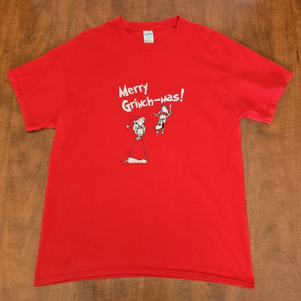 How The Grinch Stole Christmas Merry Grinch-mas Crew Neck Graphic Tee L